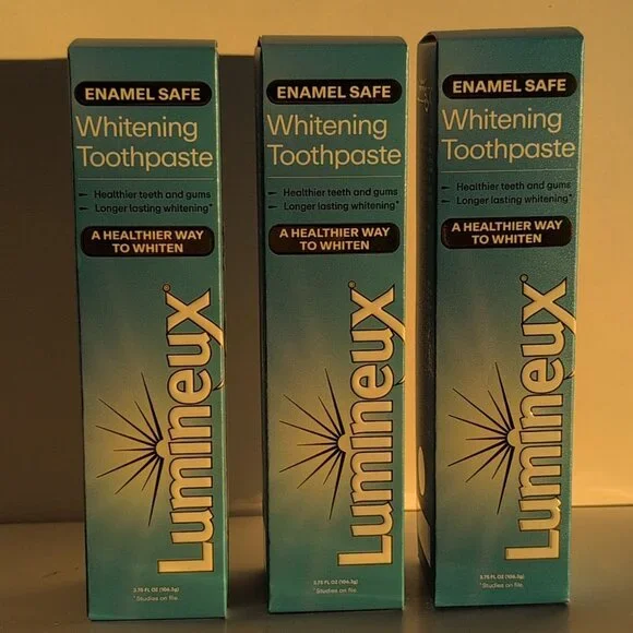 NWT Lumineux Teeth Whitening Toothpaste Peroxide Free, Enamel Safe 3.75 Oz - Picture 1 of 4